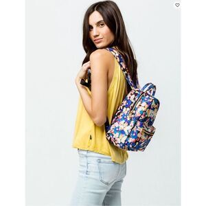 Floral Blue Backpack for Women